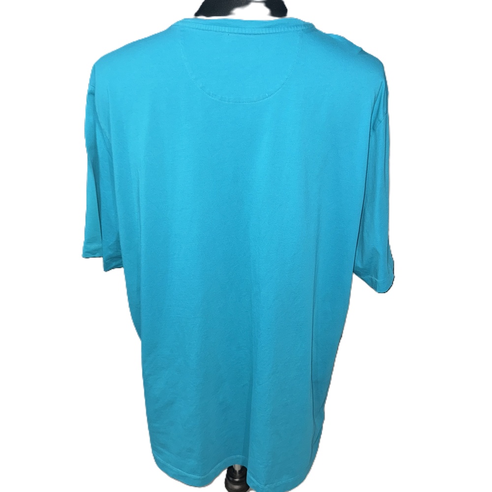 Tommy Bahama New Bali Skyline V Neck T-Shirt in Blue-Size XXL - Picture 8 of 10